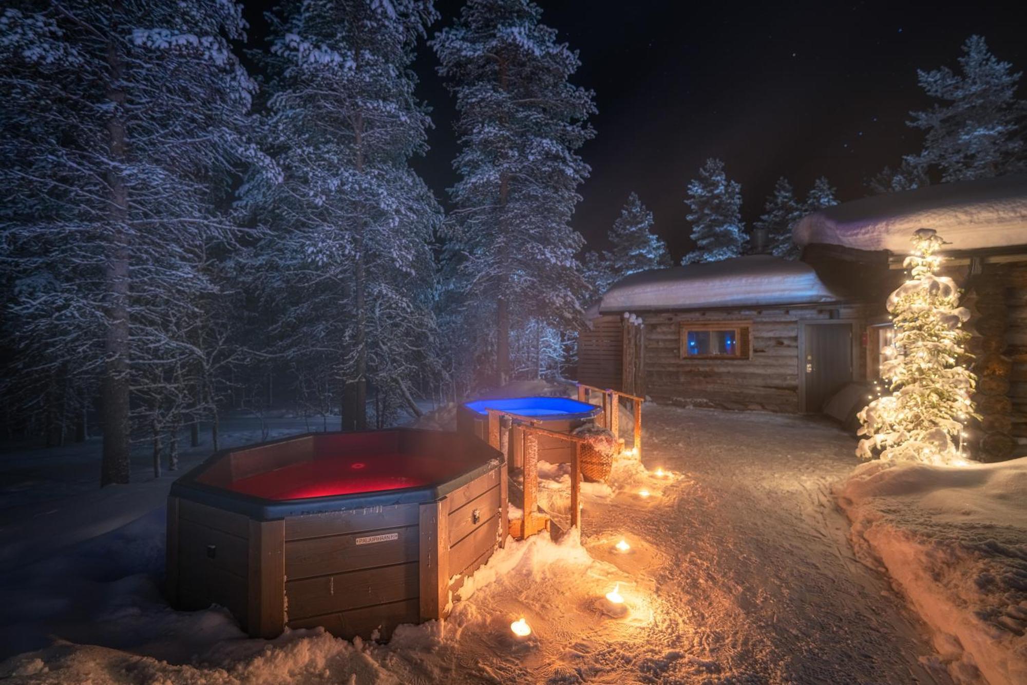Kuukkeli Log Houses Aurora Resort Saariselka Exterior photo