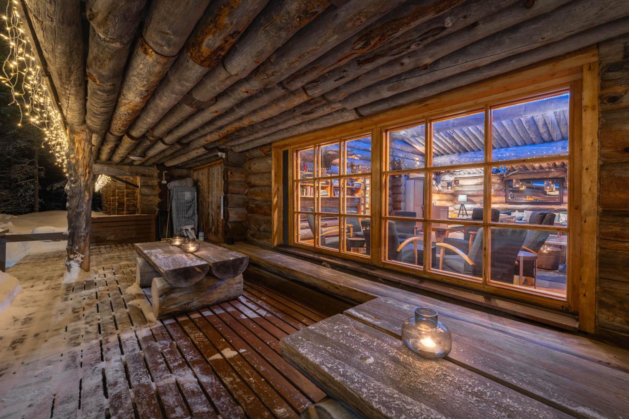Kuukkeli Log Houses Aurora Resort Saariselka Exterior photo